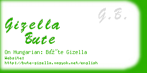 gizella bute business card